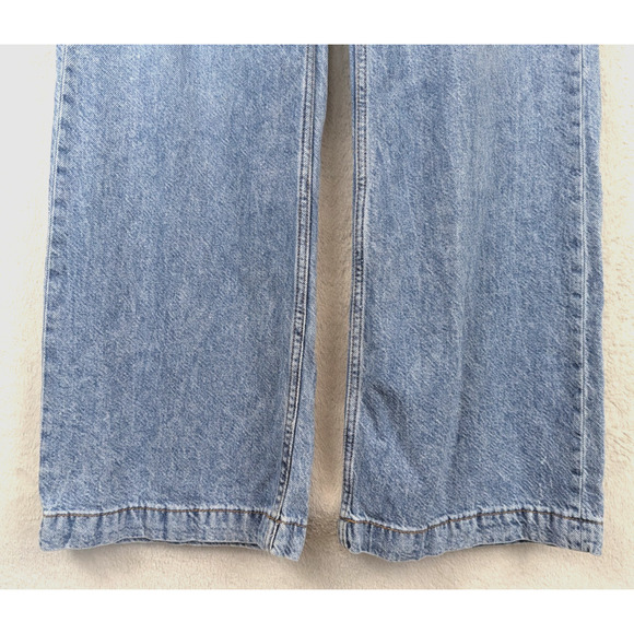 Wide Leg Blue Denim Jeans - Picture 3 of 7